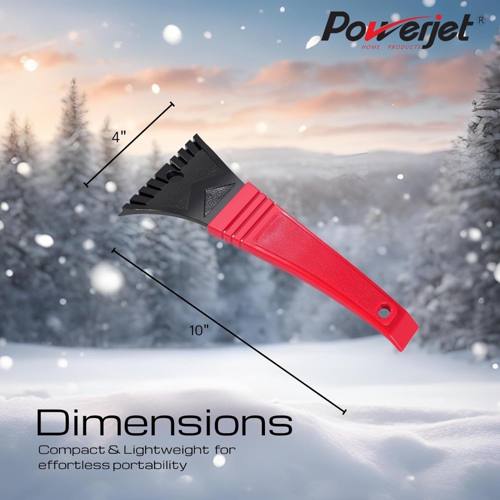 Durable Ice Scraper and Snow Brush with Ergonomic Grip for Car Windshield Frost