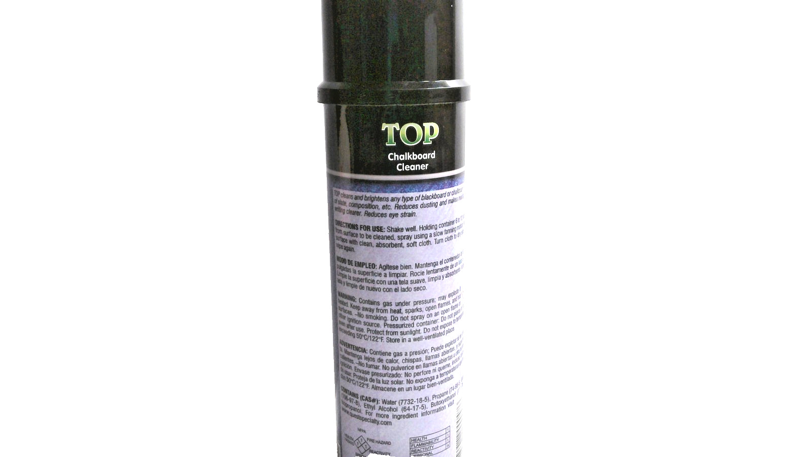 QuestSpecialty TOP Chalkboard Cleaner Blue 19 Oz Aerosol Spray Can New Classroom