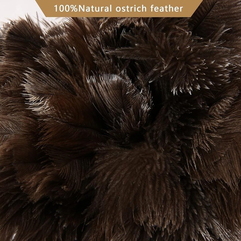 High Quality Natural Ostrich Feather Duster Soft Washable Cleaning Tool Home Use