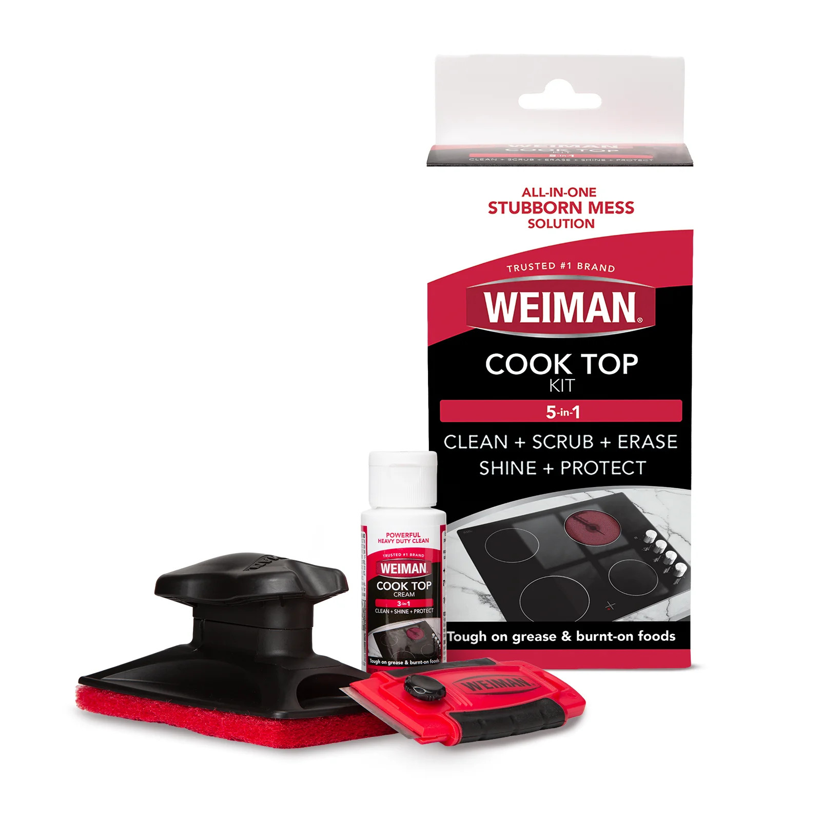 5-In-1 Cook Complete Cleaning Kit – Includes Cream, Scrubbing Pad and Scraper