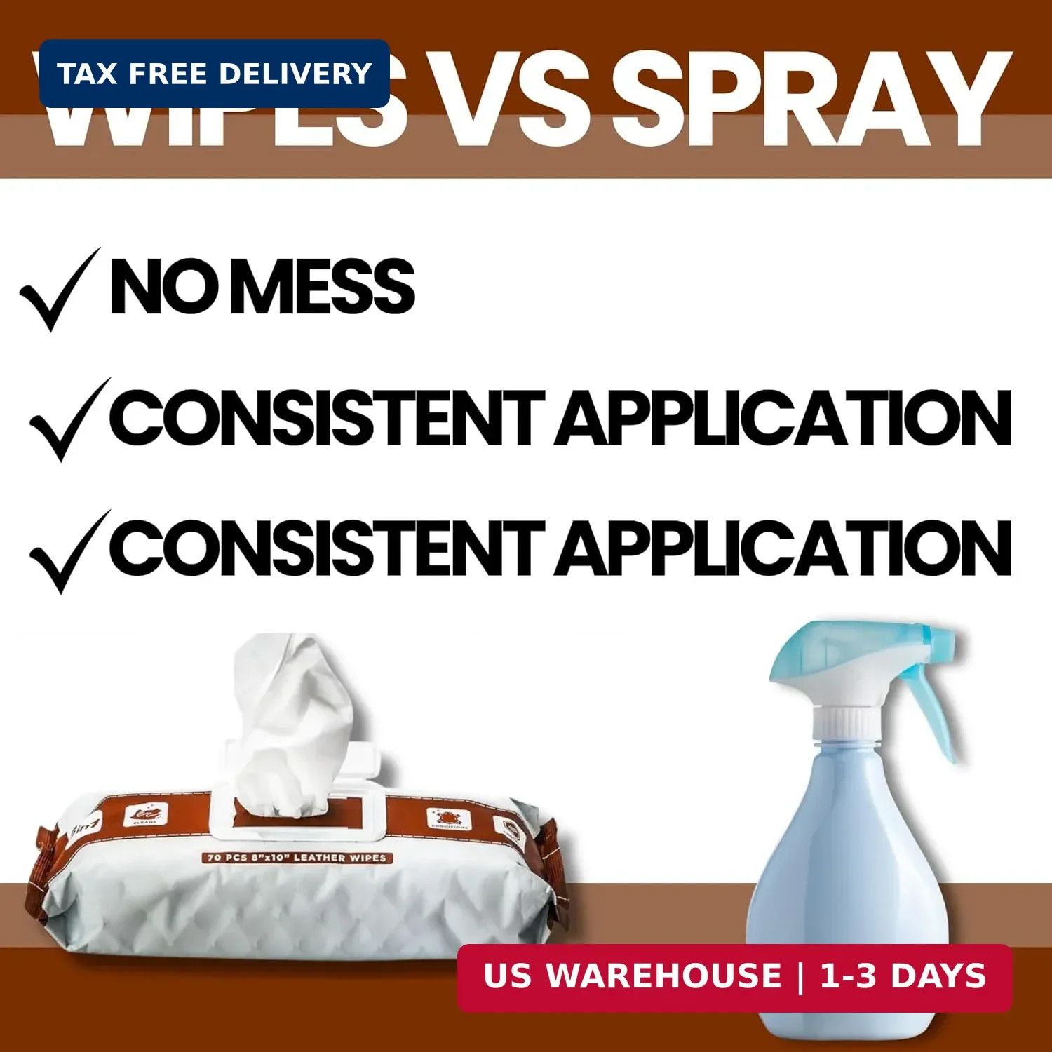 Venture Wipes Leather Cleaner Wipes – Clean, Condition, & Protect – Cleansing Wi
