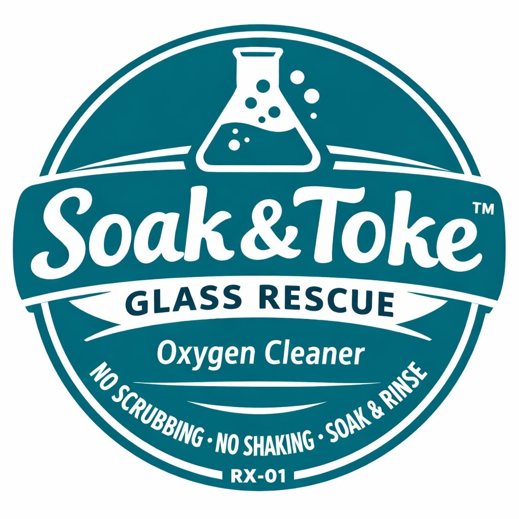 Soak & Toke Glass Rescue Oxygen Bong Cleaner – Dissolves Resin – Soak & Rinse