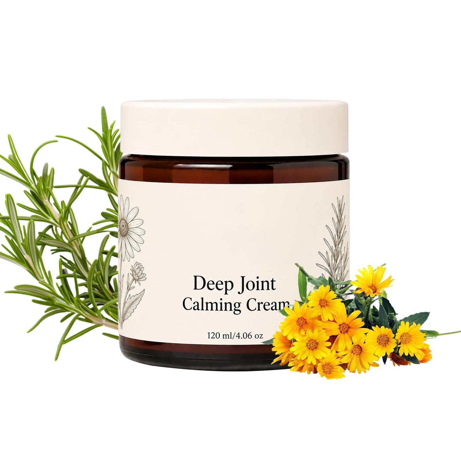 Nepimi Organics Deep Joint Calming Cream,Moisturizing Massage Topical Body Cream