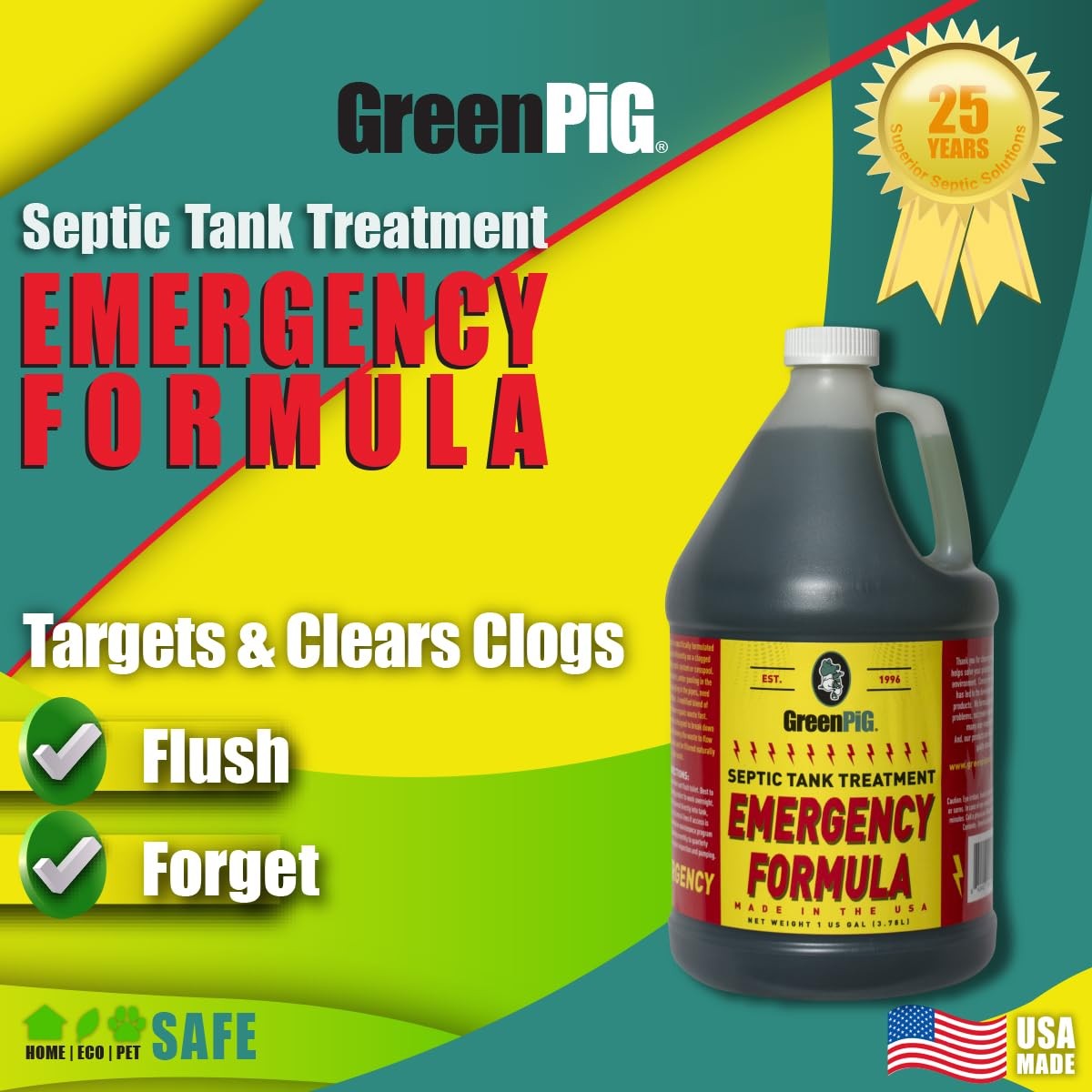 Drain Field Cleaner, Septic Safe Drain Clog Remover, Treatment for Quickly Cl…