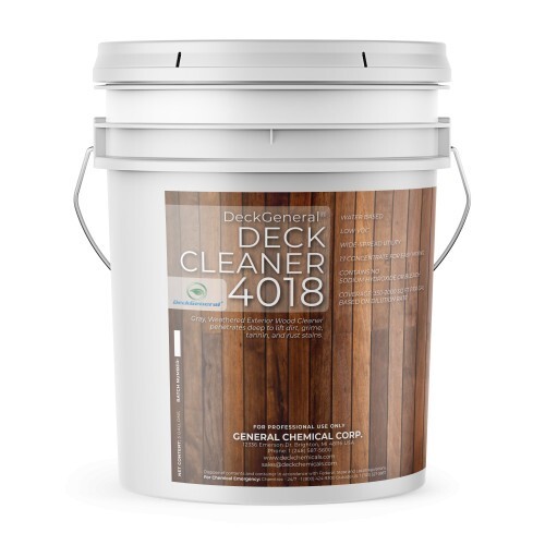 DECKGENERAL DECK CLEANER 4018 – EXTERIOR WOOD CLEANER – 5 Gal