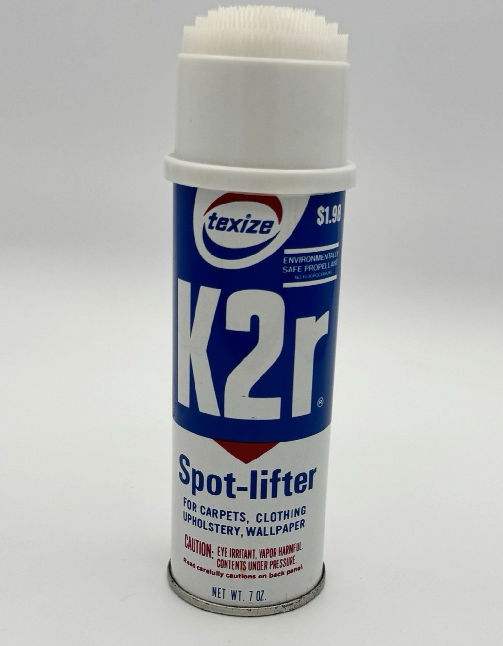 Vintage Texize K2r Spot Lifter Aerosol Can Carpet Cleaner 7oz Collectible