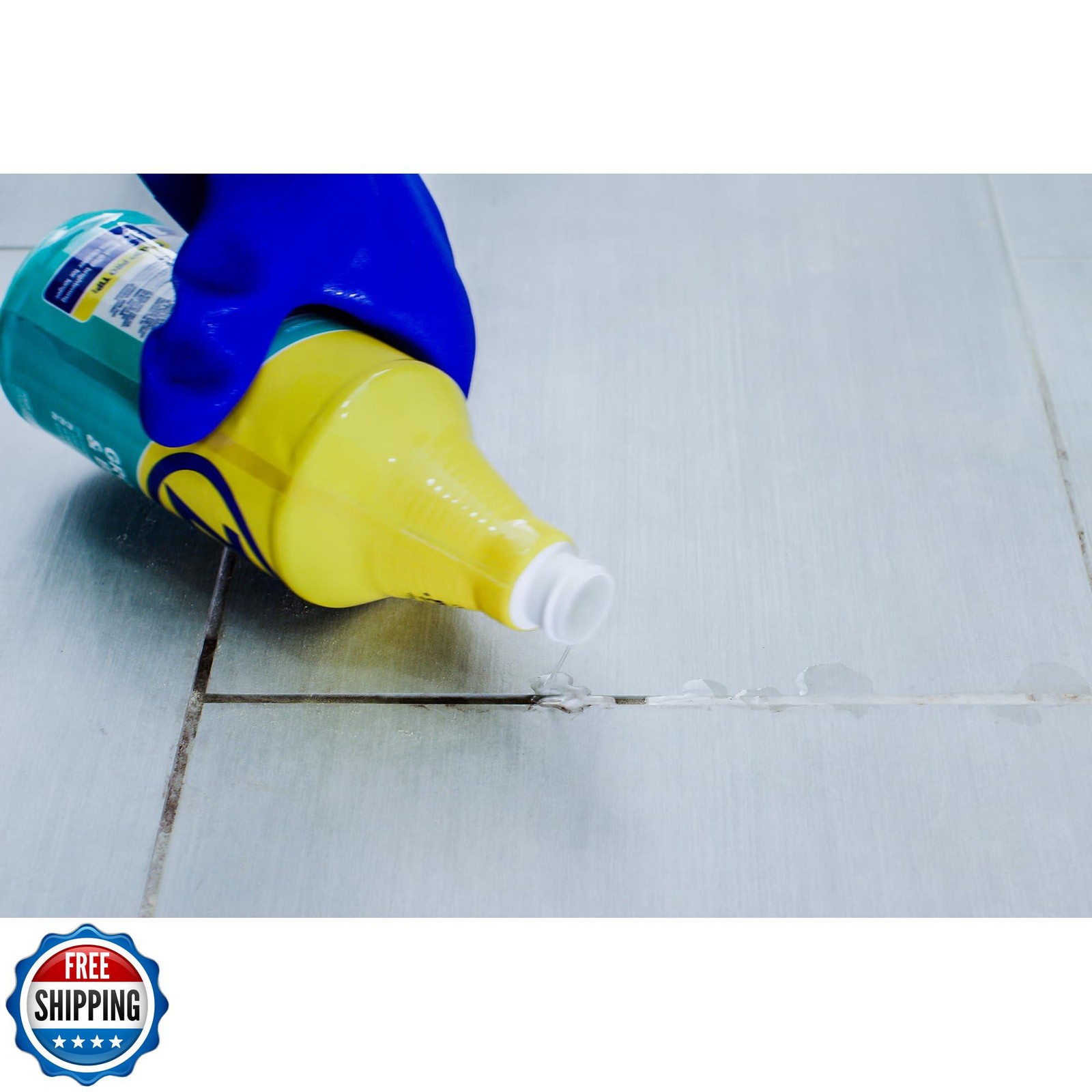 Zep Grout Cleaner and Brightener – 32 Ounce (1 Bottle) – ZU104632 – Deep Clea