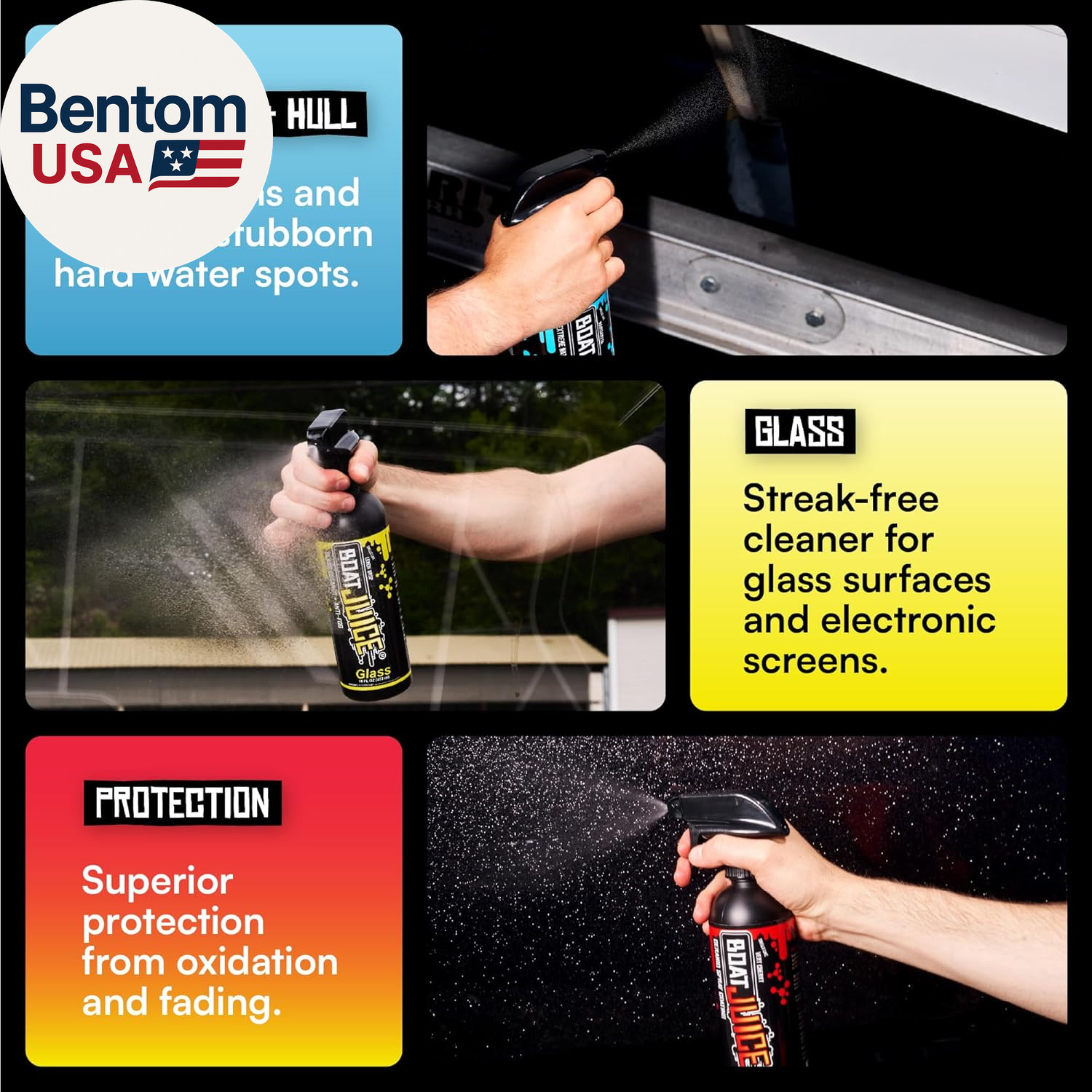Luxury Boat Cleaning Kit | Interior Vinyl Seat Cleaner, Exterior Cleaner & Prote