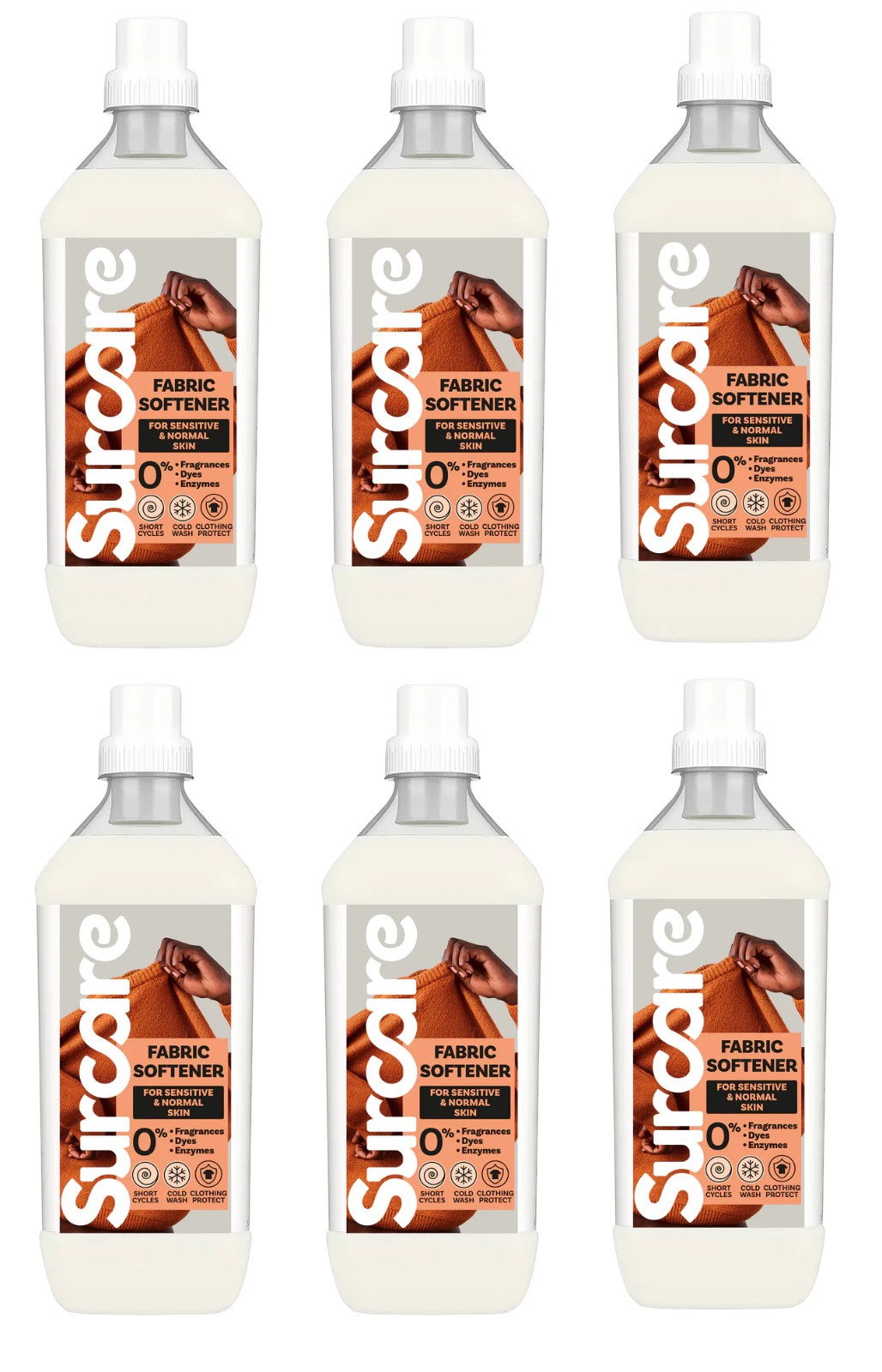 Surcare Sensitive Fabric Softener 1000ml PACK OF 6