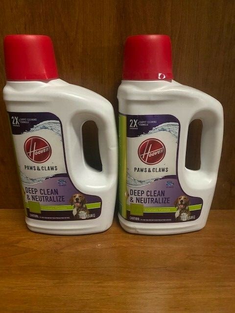 (2) Hoover Paws And Claws Neutralize & Defend Carpet Cleaner Shampoo (64 fl oz)
