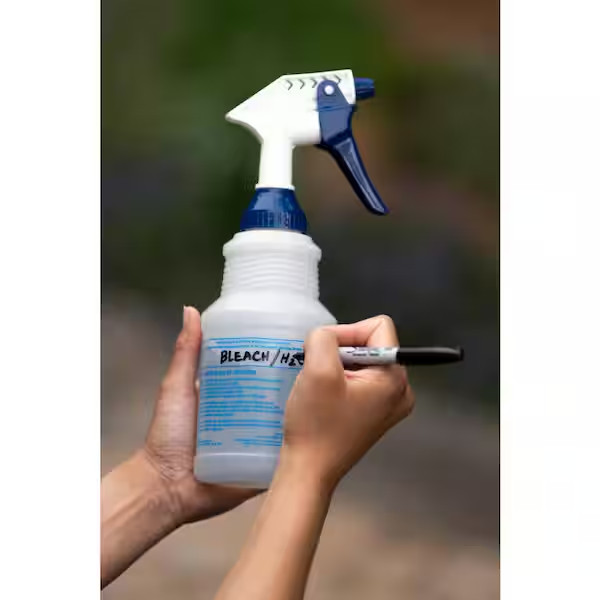 32oz Heavy Duty Spray Bottle Wide Mouth Chemical Resistant Cleaning 3 Pack