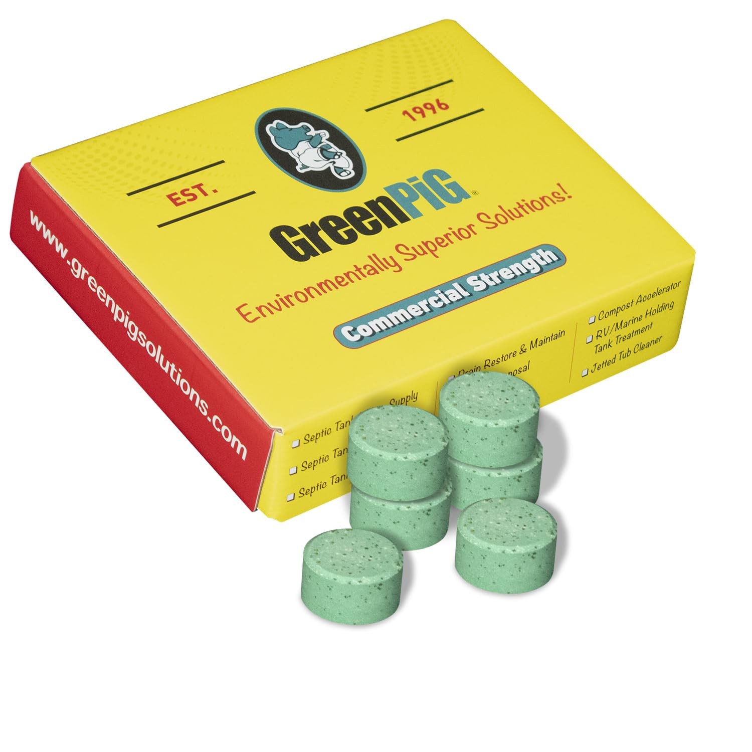 Septic Tank Treatment Pucks – Enzyme & Bacteria-Based Treatment for Preventat…