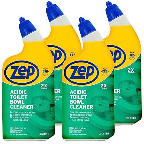 Zep Acidic Toilet Bowl Cleaner – Thicker Clinging Formula