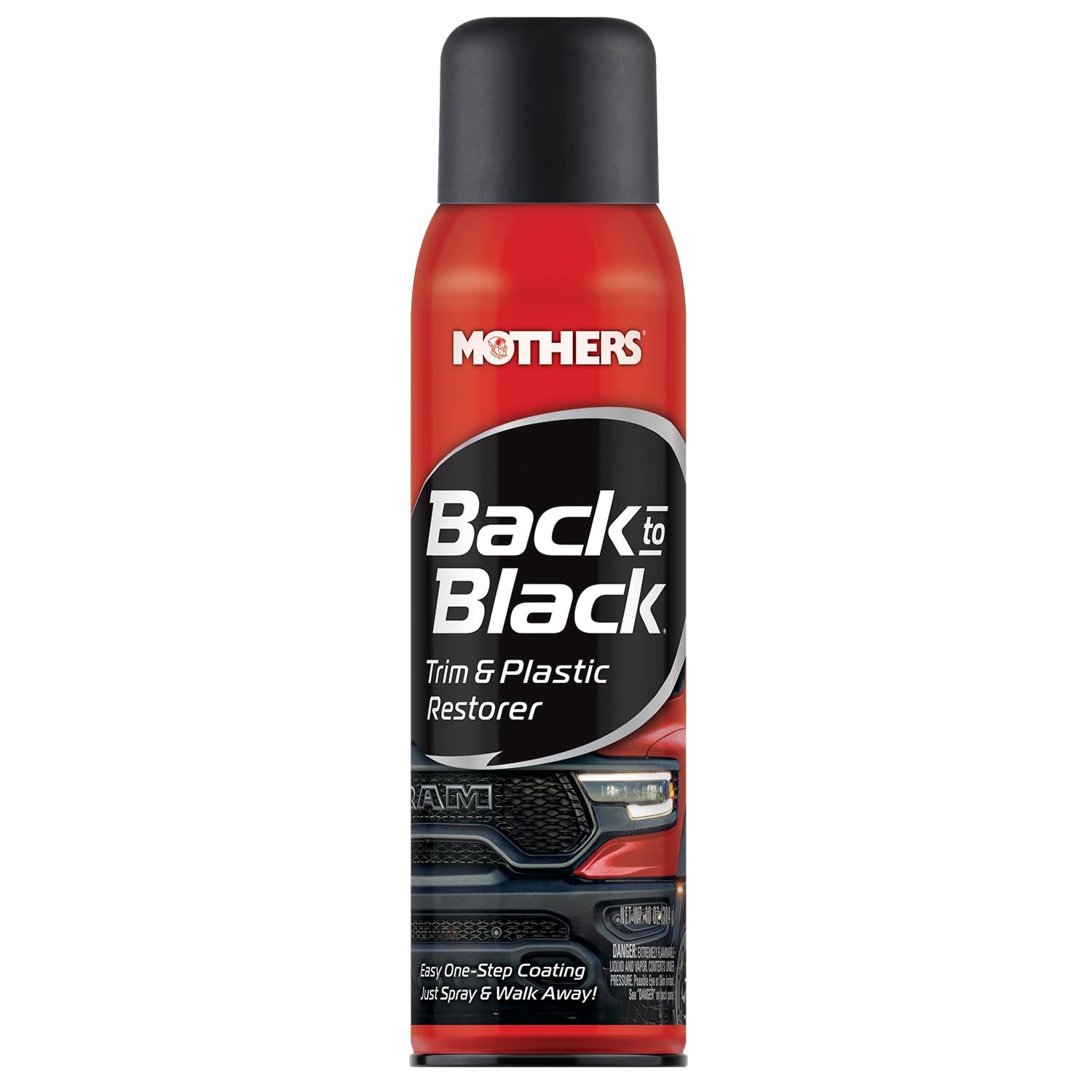Mothers Back-to-Black Trim & Plastic Restorer Aerosol 10 oz – Car Exterior Care