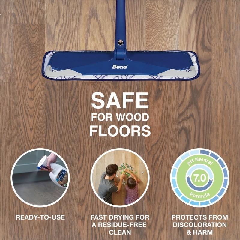 Hardwood Floor Cleaner Unscented pH Neutral Biodegradable Safe Pets Eco-Friendly