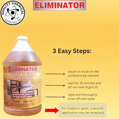Heavy-Duty Oven & Grill Cleaner – Fast Acting Degreaser, Easy to Use, 128 oz