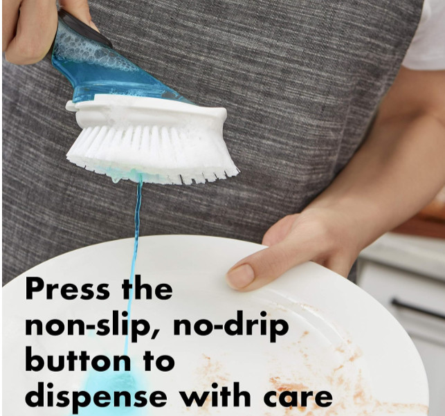 OXO SoftWorks Soap Dispensing Dish Brush – Lever