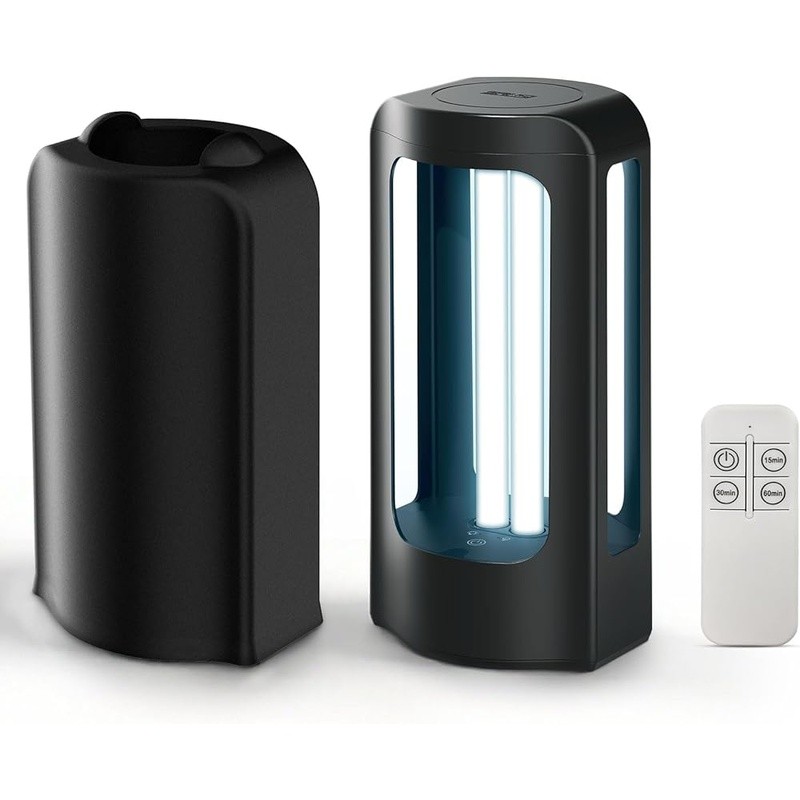 UVC Sanitizer Lamp Remote Control 99.9 Efficiency Indoor Odor Mold Removal New
