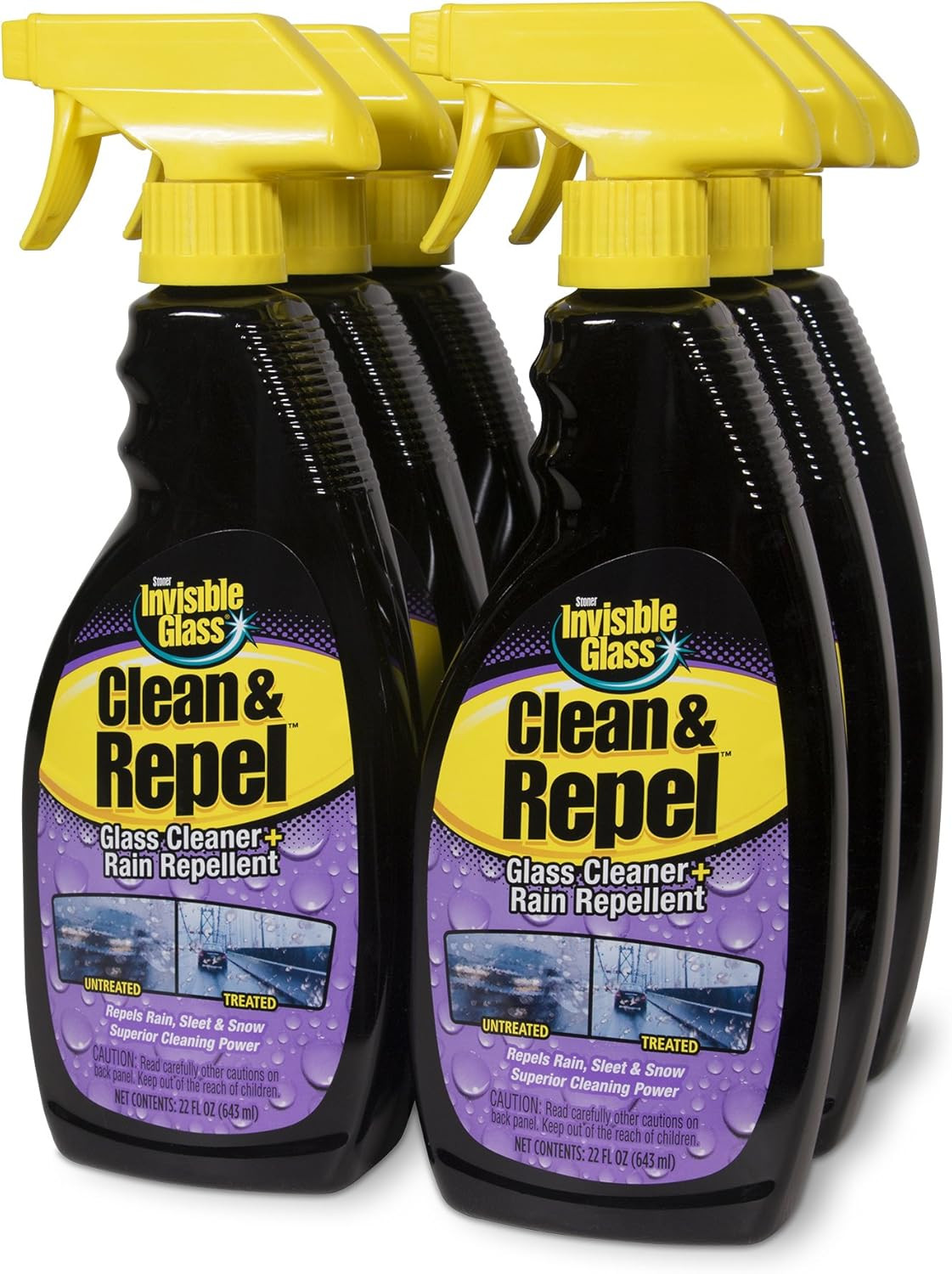 92184-2PK Premium Glass Cleaner with Rain Repellent for Exterior Automotive Glas