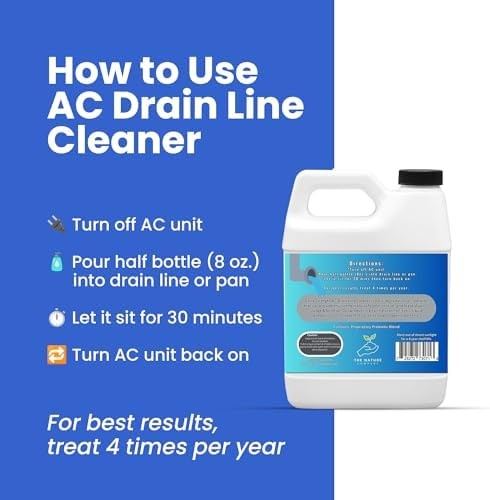 AC Drain Line Cleaner – Extra Strength | Clears Clogs & Buildup in HVAC A/C &…