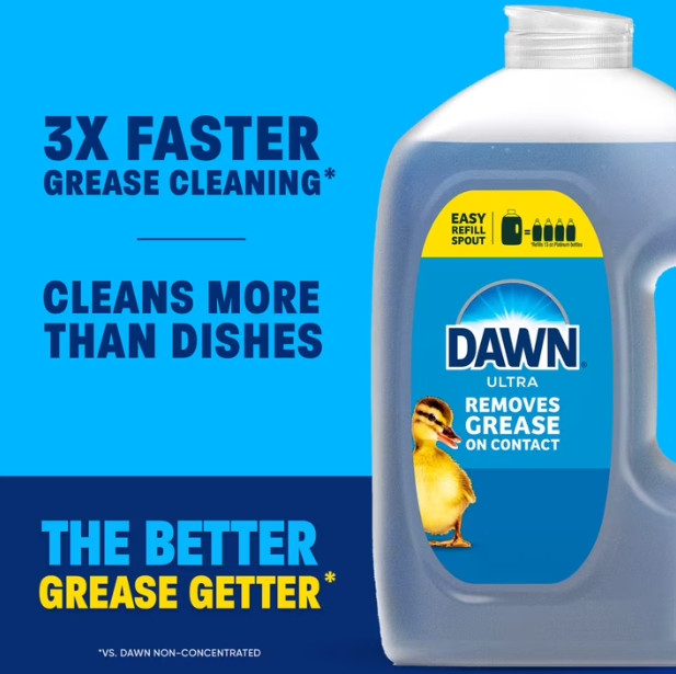 Dawn Ultra Original Dish Soap Refill Jug 87 fl oz Grease Fighting Liquid