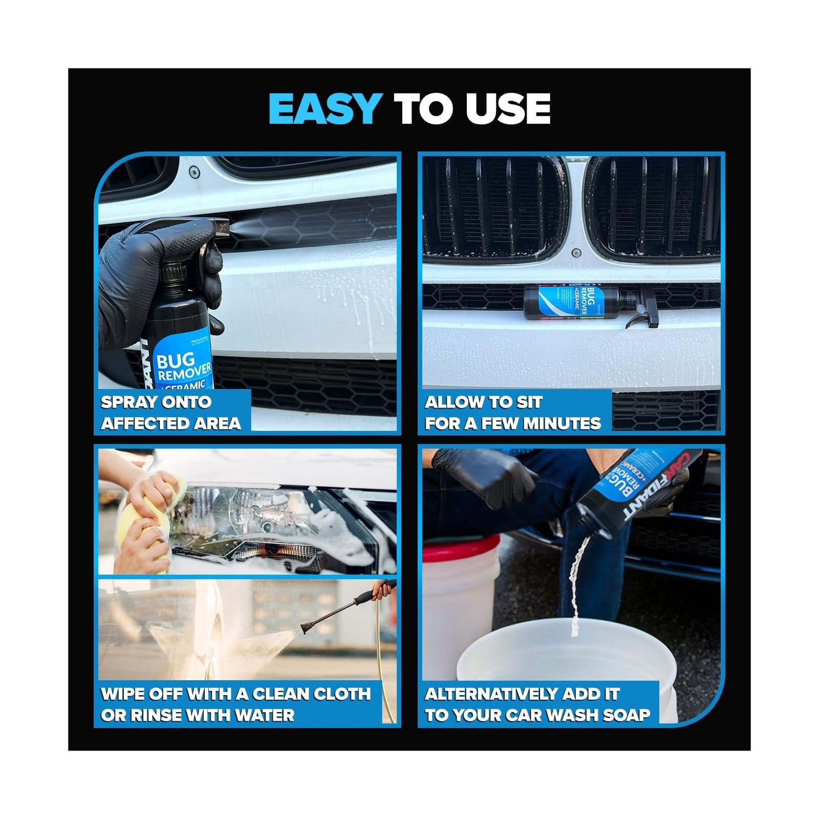 Carfidant Bug Remover for Cars Exterior – Car Bug Cleaner Spray wit… Fast Ship