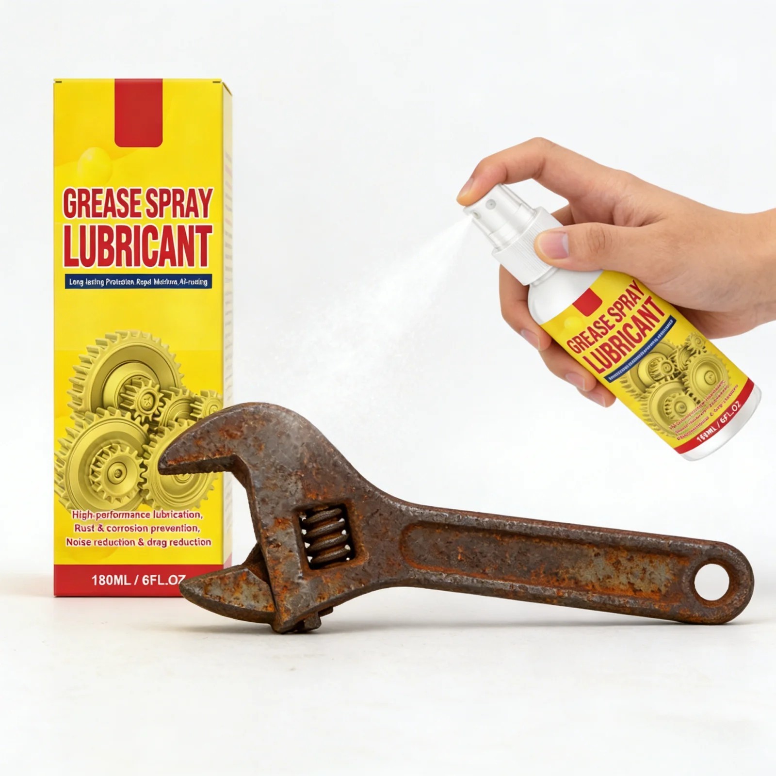 1-5X Anti-Rust Lubricant Spray & Rust Remover, Rust Removal Lubricant Spray