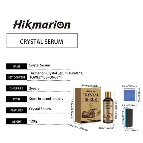 Crystal Serum – Advanced Graphene Ceramic Coating For Cars 100 ml