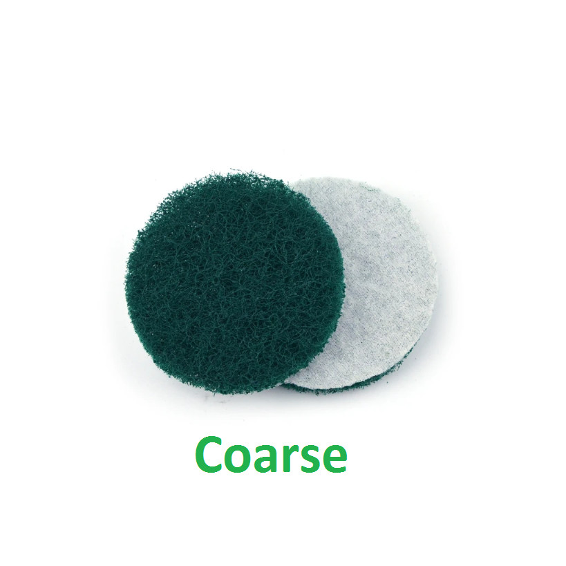 15 Pcs 2, 3, 4, 5″ Coarse Medium Fine Hook & Loop Scotch Brite Sanding Discs