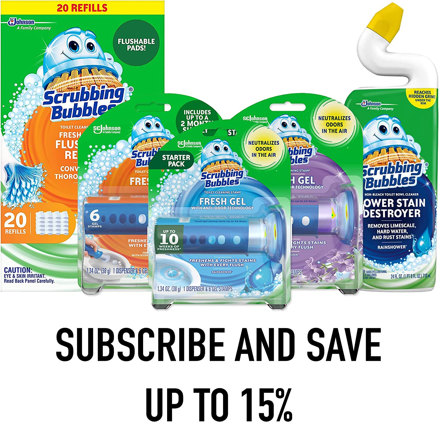 Fresh Gel Toilet Bowl Cleaning Stamps, Helps Keep Toilet Clean and Helps Prevent