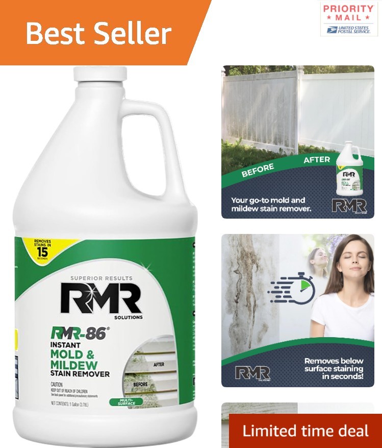 Mold and Mildew Stain Remover Spray 1280 ml Fast Acting Cleaner Safe for Surf…