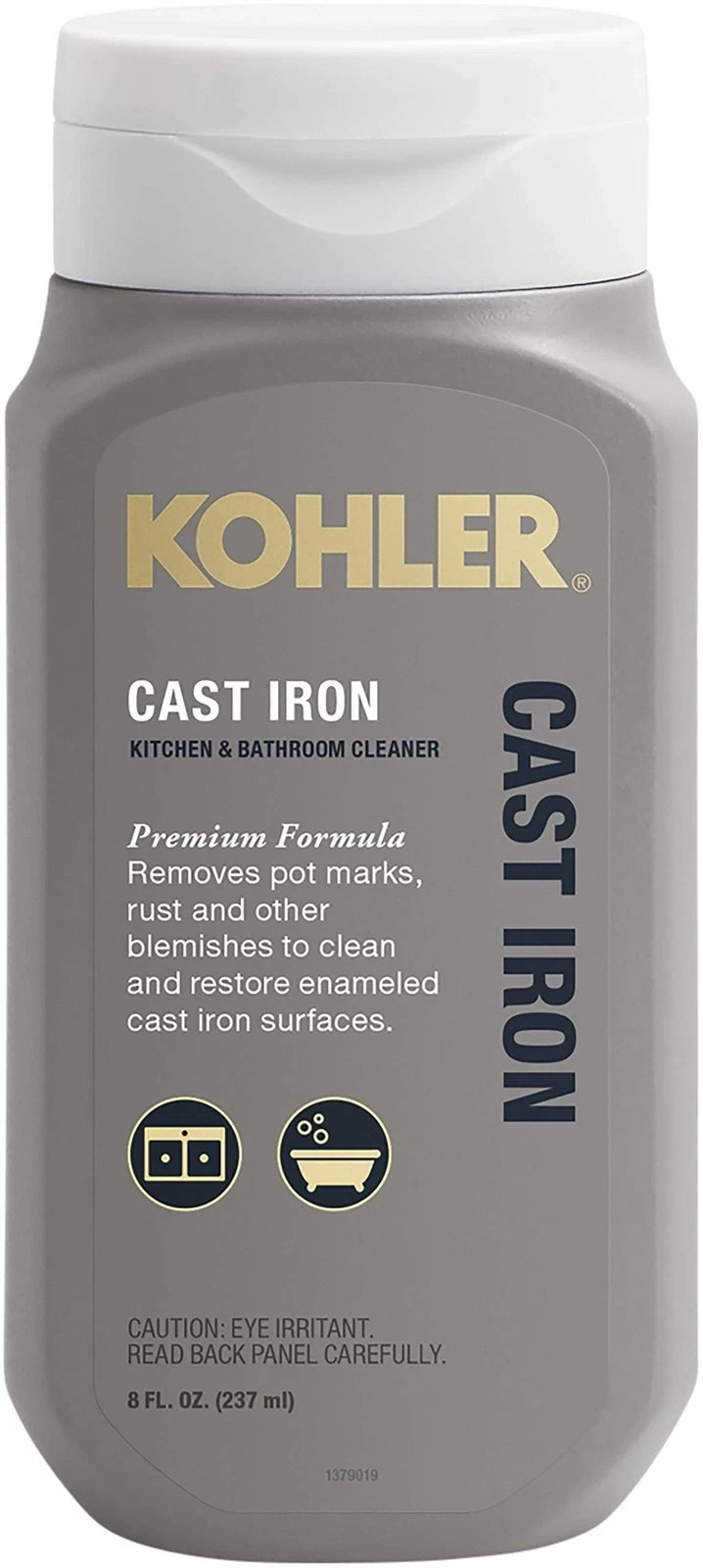 KOHLER Cast Iron Cleaner, For Kitchen and Bathroom, 8 oz Bottle, FREE SHIPPING