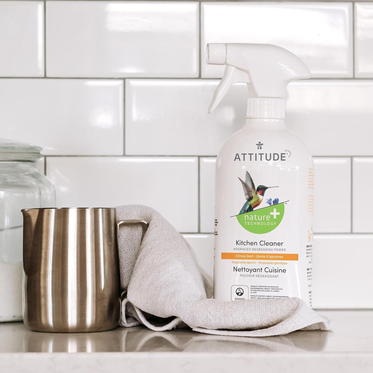 ATTITUDE Kitchen Cleaner Spray, EWG Verified, Degreaser Spray to Cut Grease & Gr