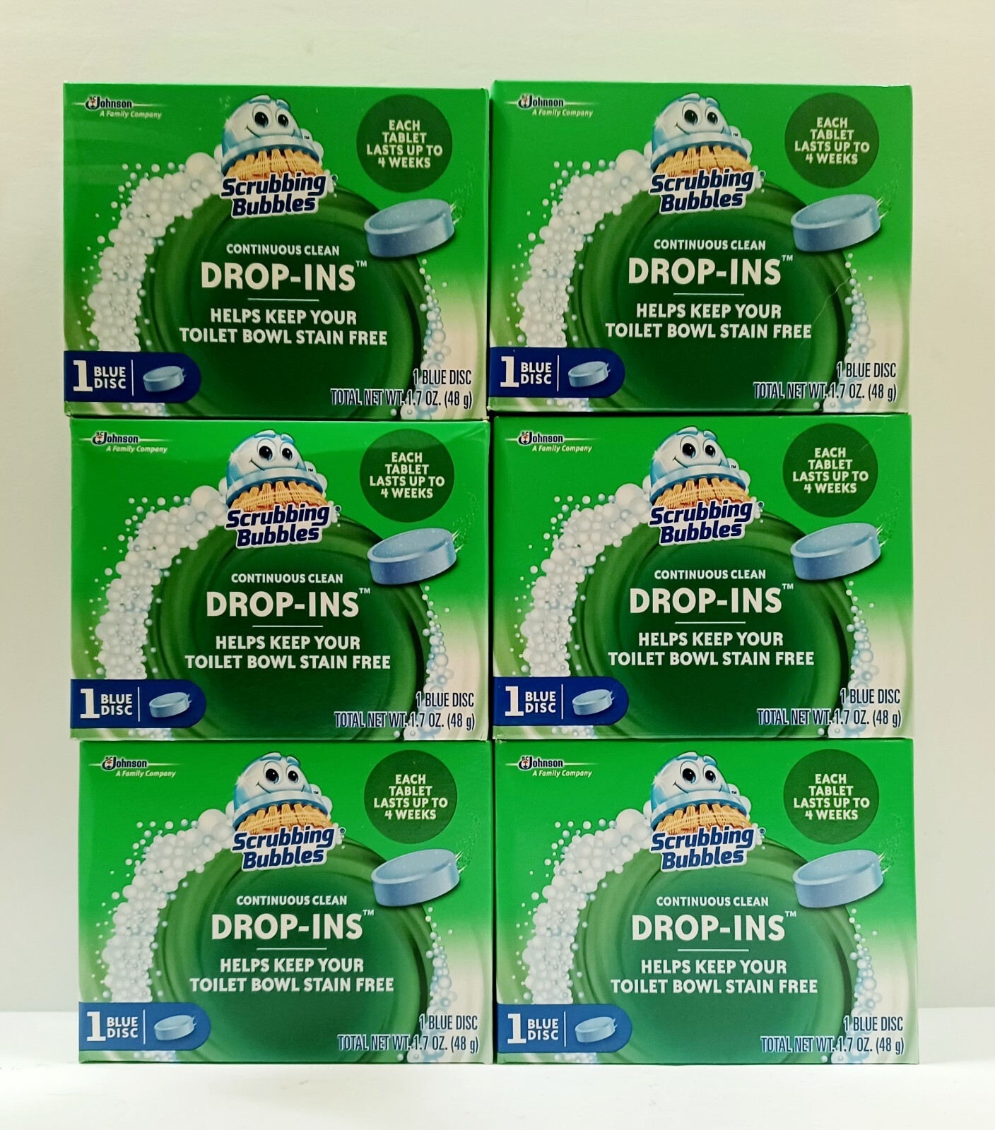 Scrubbing Bubbles Vanish Toilet Cleaning Drop Ins Tablet 1.7 Oz – LOT OF 6