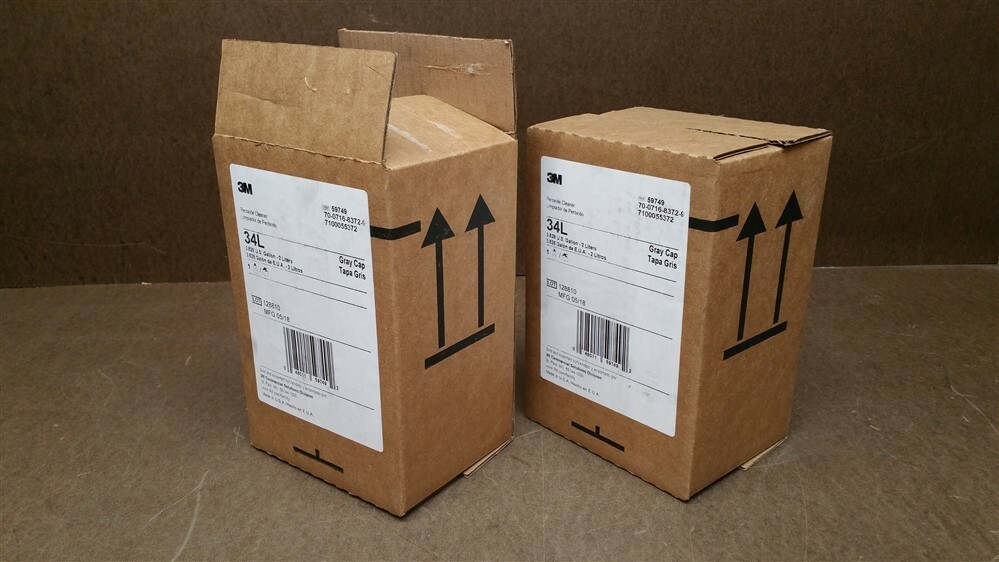 (2 Bottles) 3M Peroxide Cleaner Concentrate Gray Cap 34L 59749 (2-Liters ea.)