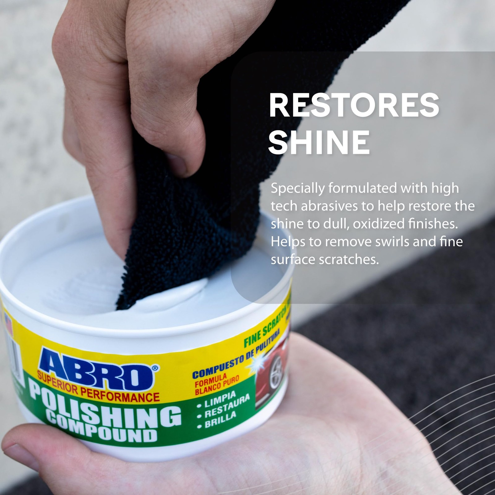 Superior Performance Polishing Compound 10 oz. High-tech Shine Car Scratch Re…