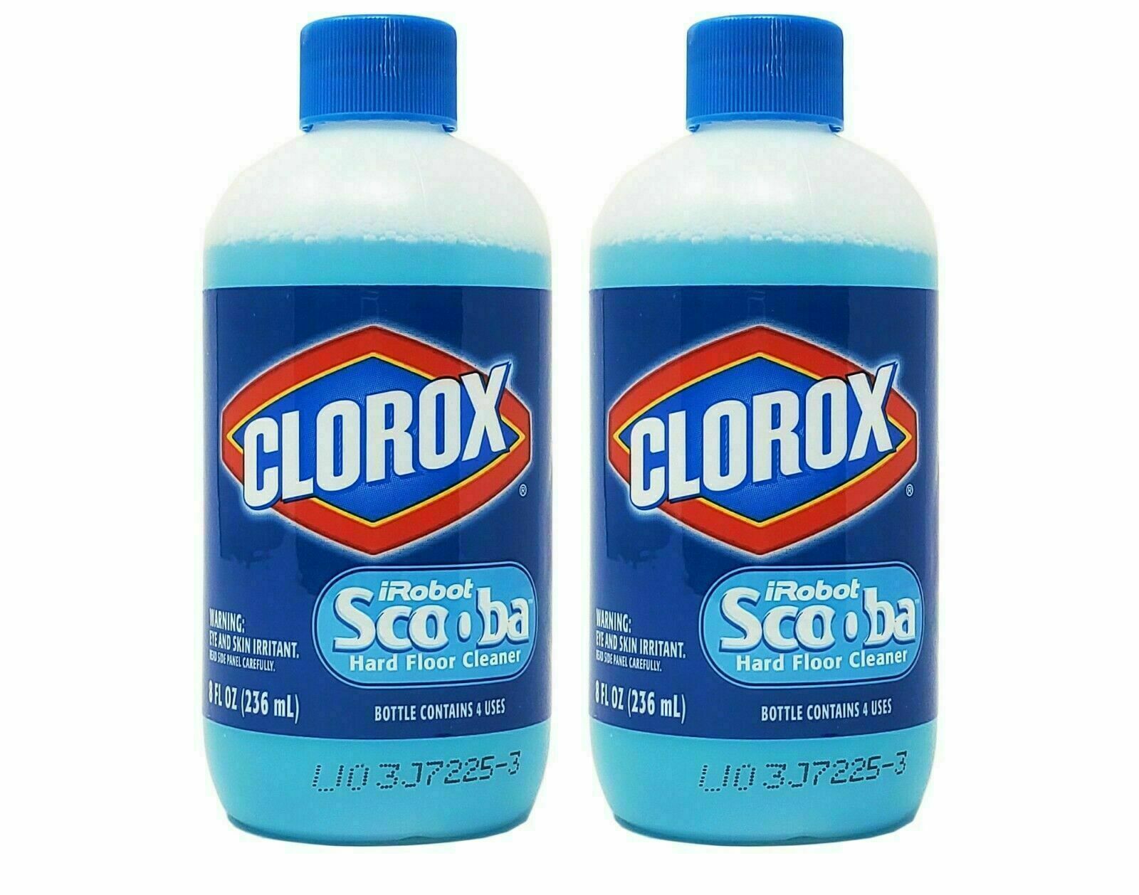 2 Pack Clorox Floor Cleaner iRobot Scooba Hard Floor 8oz Bottle, Surfactant