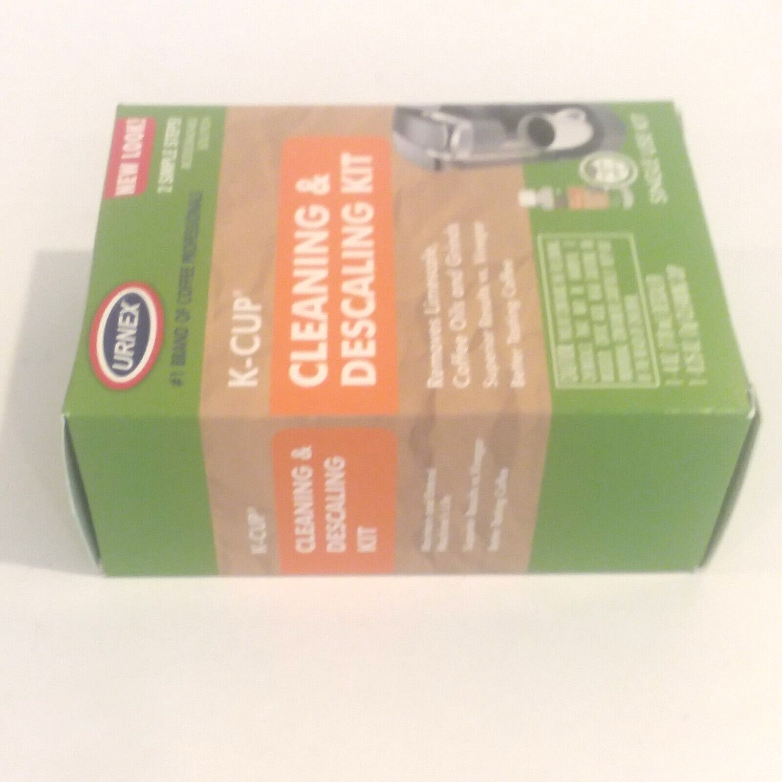 Urnex K-Cup Single Use Cleaning & Descaling Kit Compatible w Keurig K-Cup Brewer