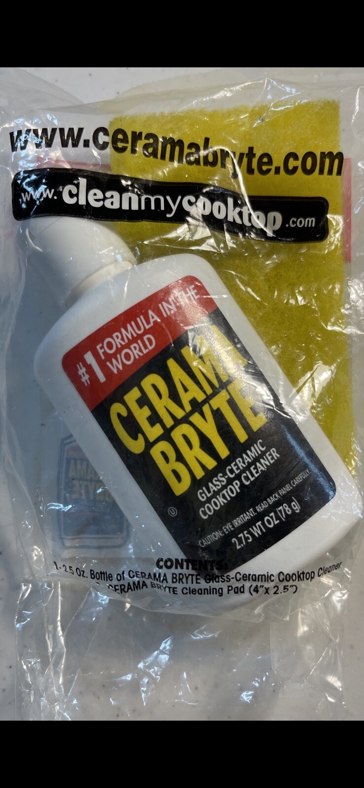 CERAMA BRYTE WITH CLEANING PAD 2.75oz NEW SKU A10