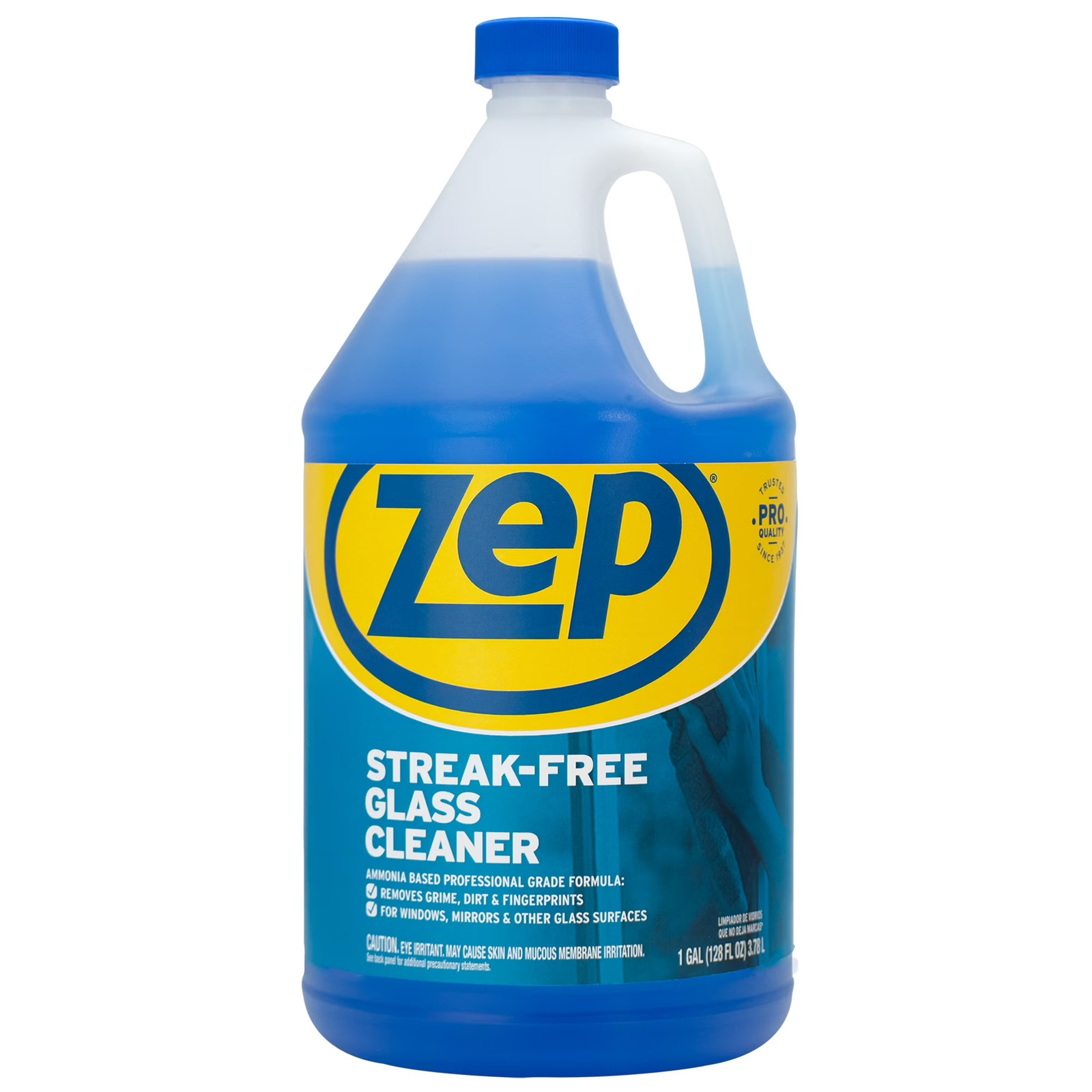 Streak-Free Glass Cleaner – 1 Gallon (Case of 2) ZU11201282 – Eliminates Dirt, F