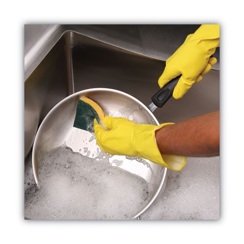 Boardwalk BWK174 Medium-Duty Scrubbing Sponge, Y/G 0.75″ Thick, 3.6×6.1 , 20/CT