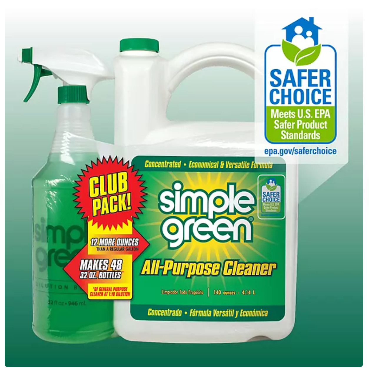 Simple Green All-Purpose Cleaner 140 oz Refill+ 32oz Trigger Spray FREE SHIP USA