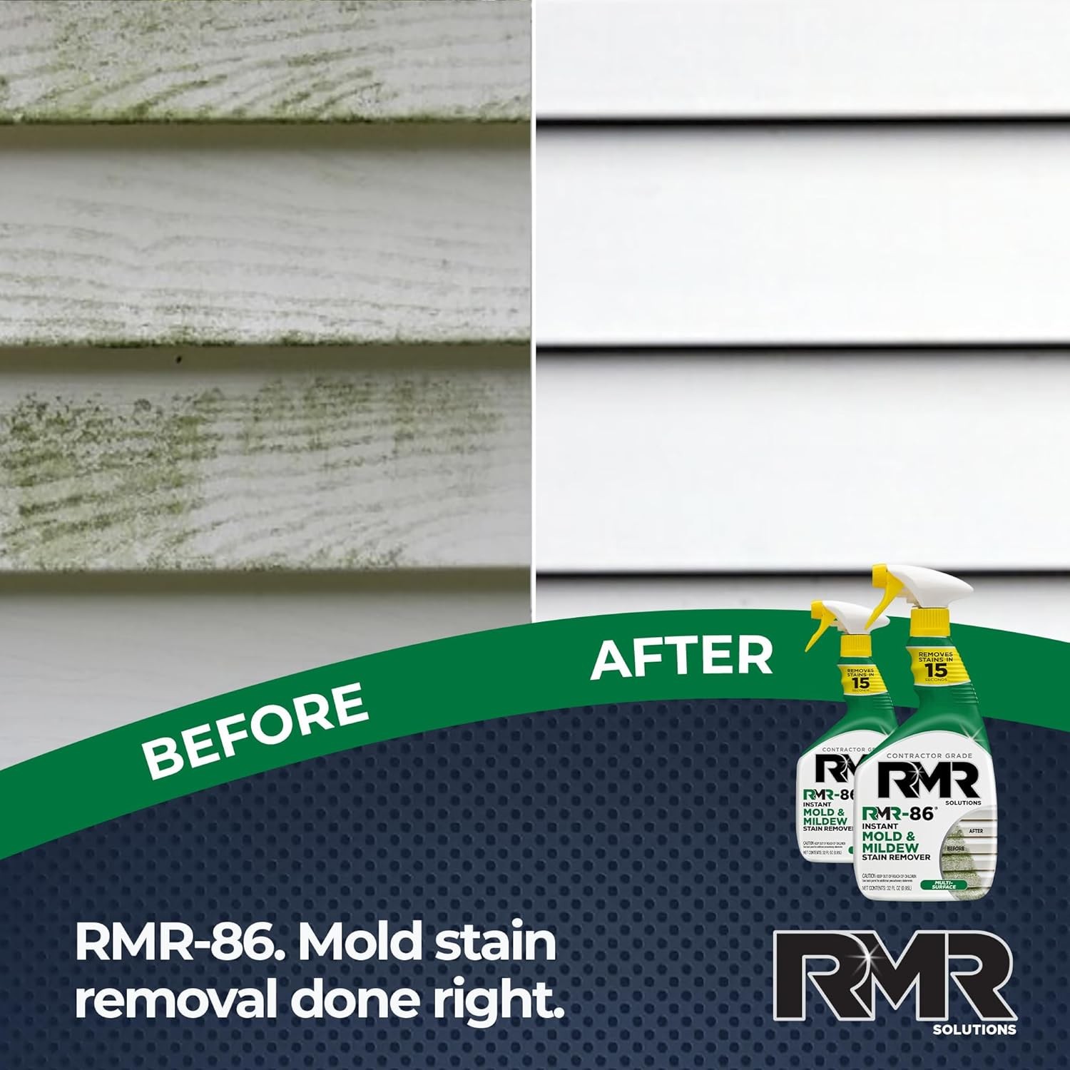RMR-86 Instant Mold and Mildew Stain Remover Spray – Scrub Free Formula, 2 Pack