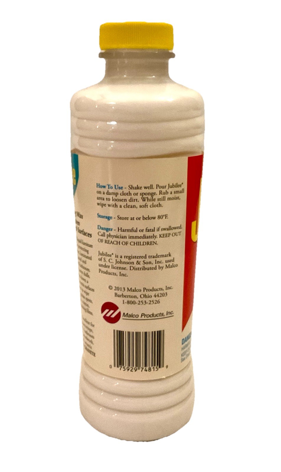 JUBILEE KITCHEN WAX 15 FL OZ MALCO PRODUCTS SC JOHNSON NEW OLD STOCK