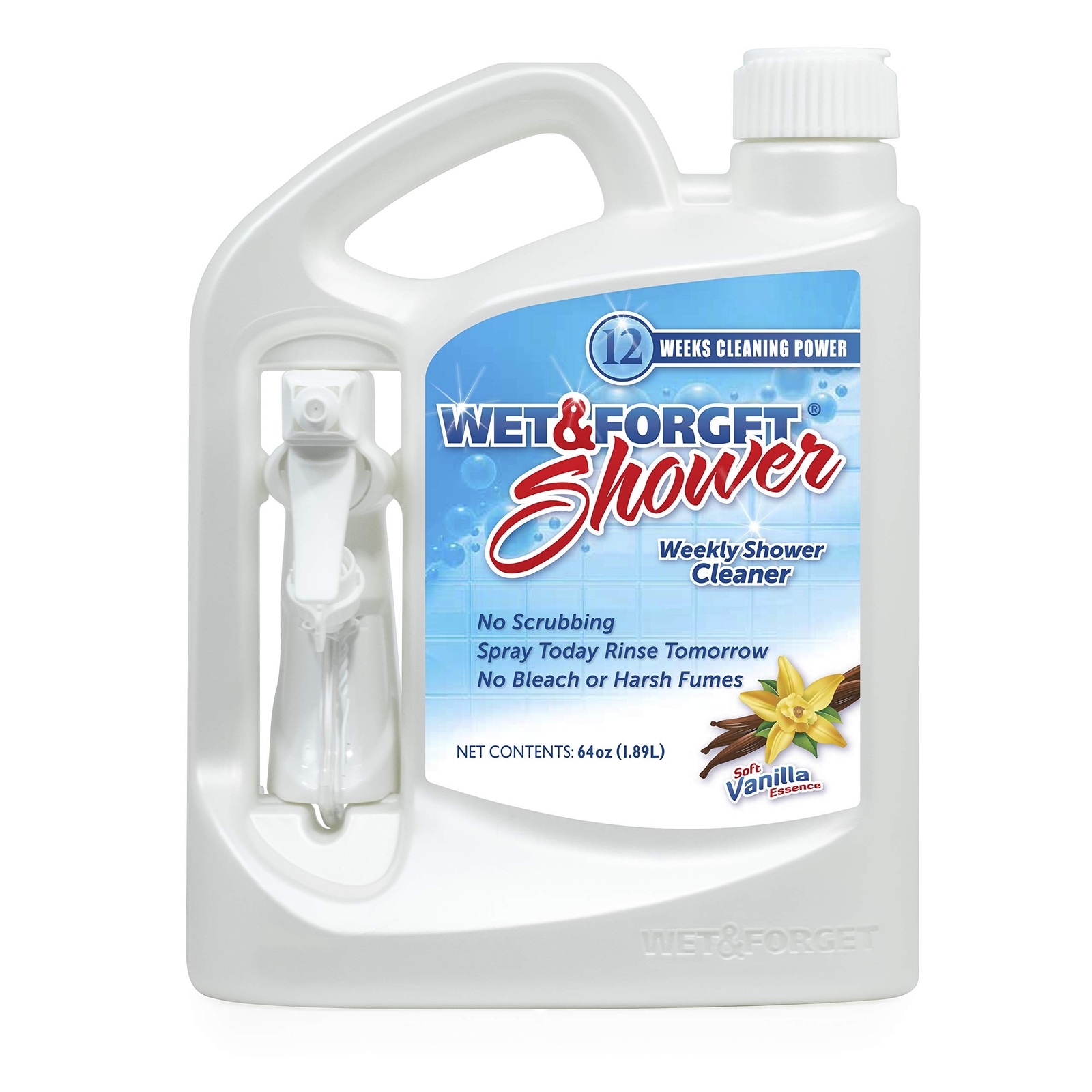 Wet & Forget Shower Cleaner Weekly Application Requires No Scrubbing, Bleach-…