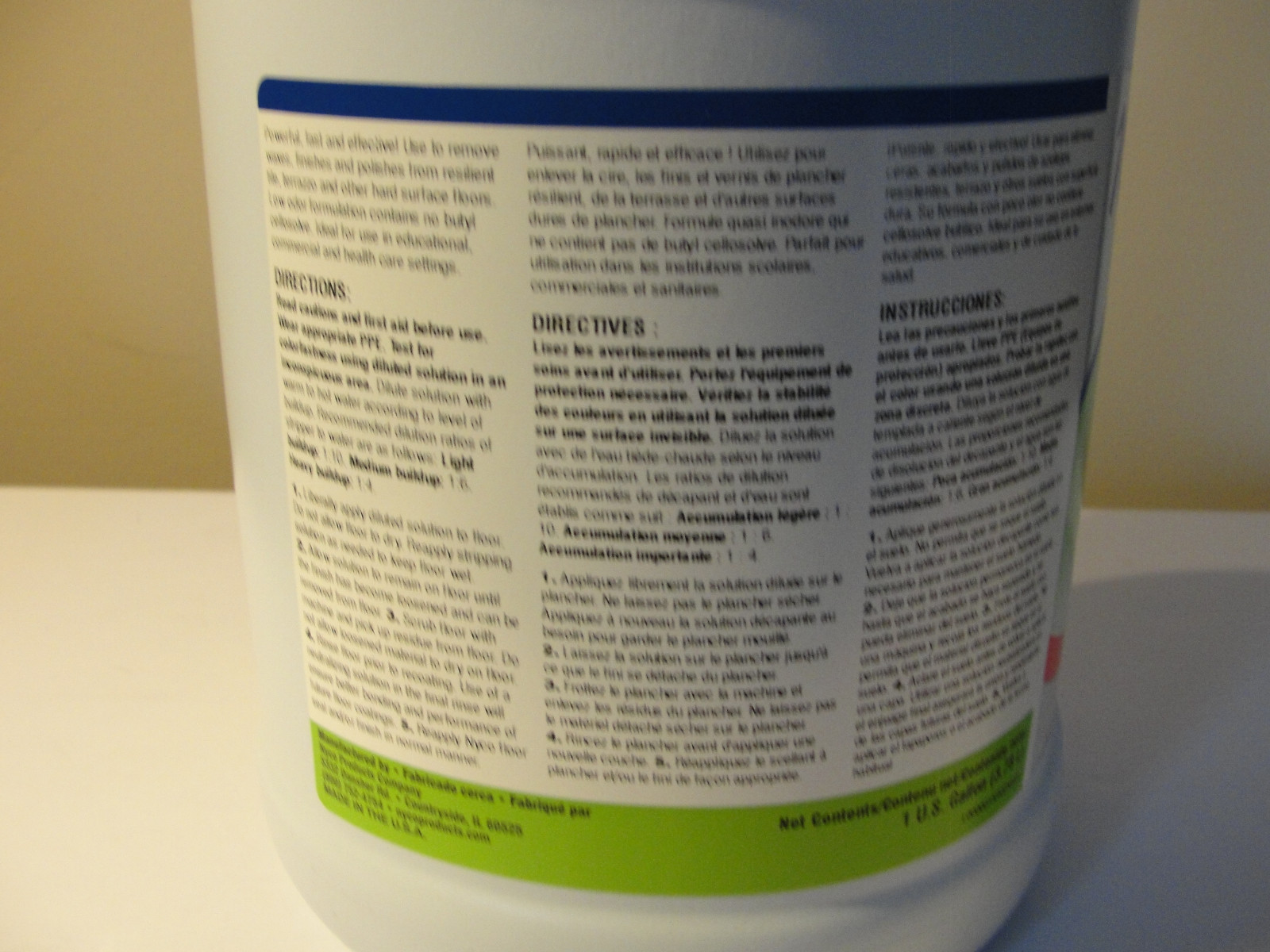 Nyco Products Low Odor Floor Stripper 1 Gallon (Pack of 1)