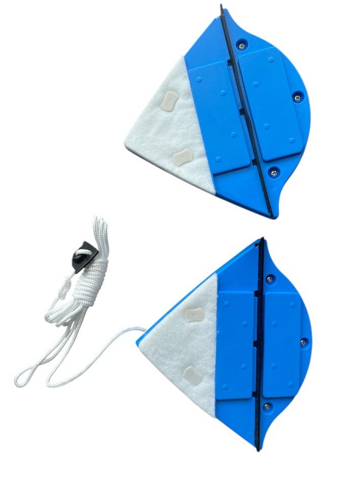 Double Sided Window Cleaner Glass Wiper , Magnetic Window Cleaner