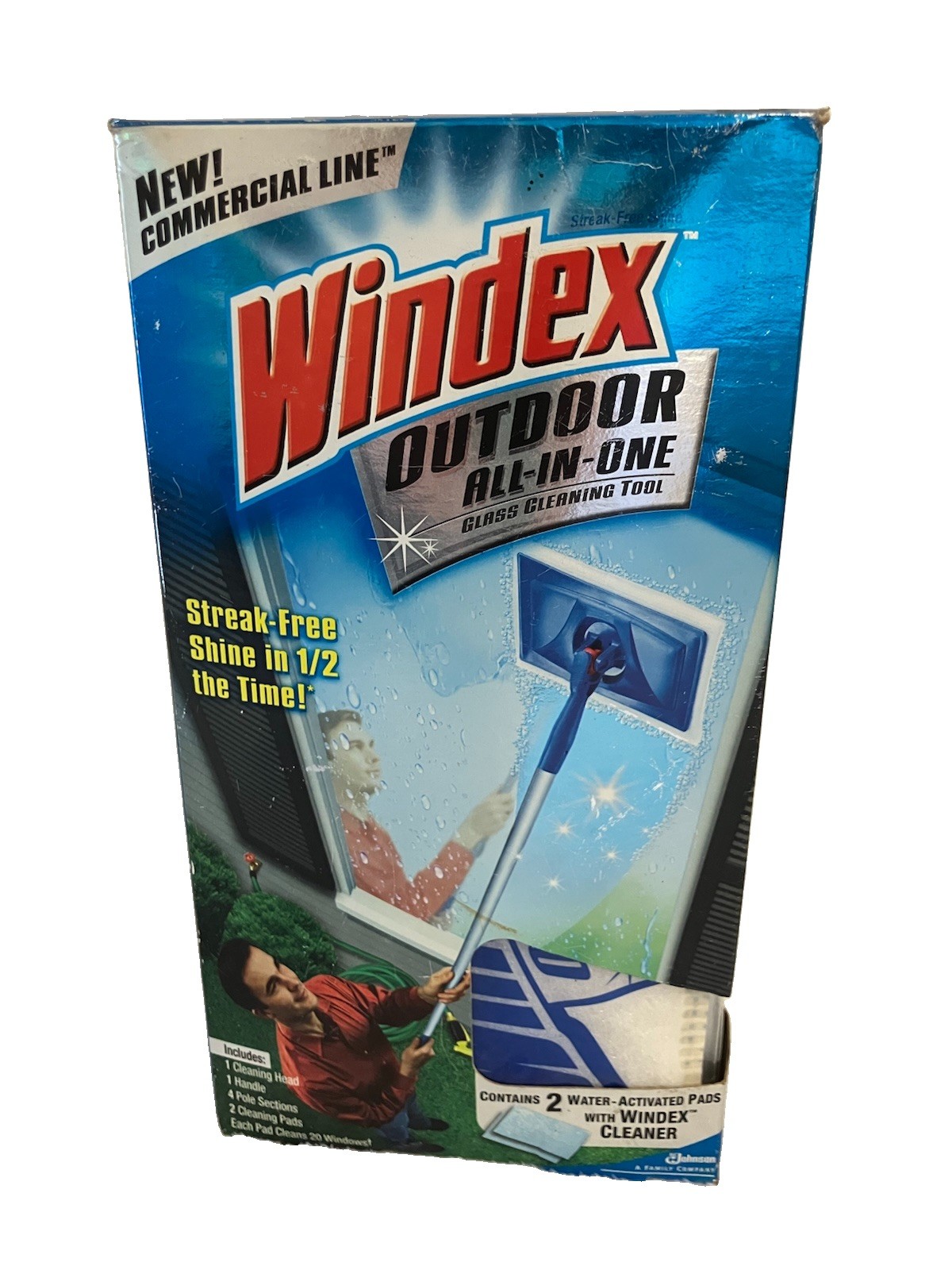 Windex Outdoor All-In-One Glass & Window Cleaner Tool Starter Kit