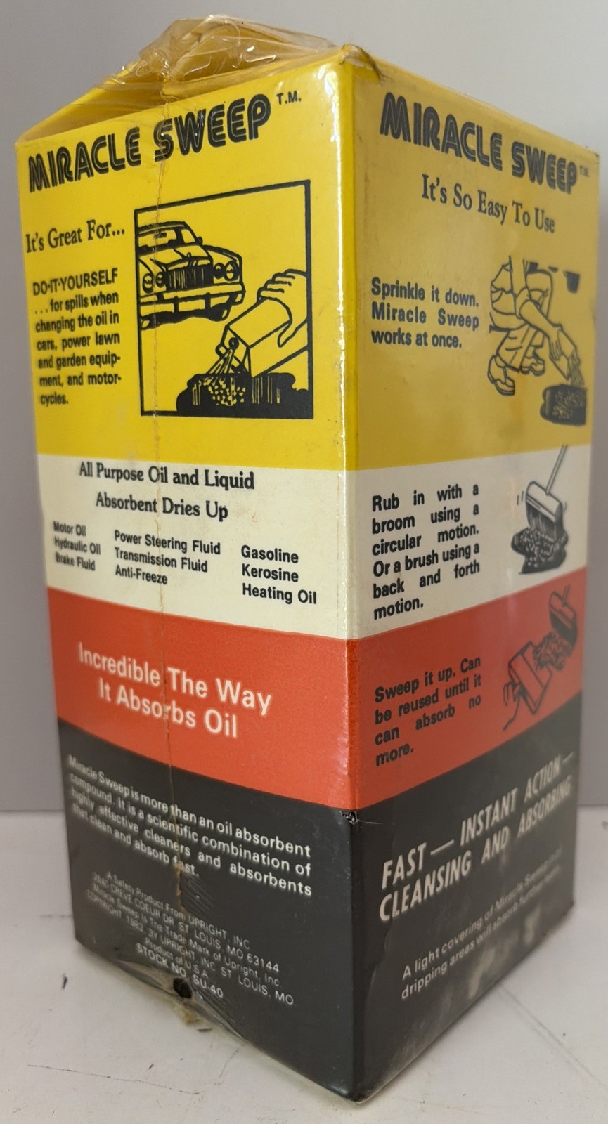 Vintage Miracle Sweep Multipurpose Indoor And Outdoor Cleaner NEW