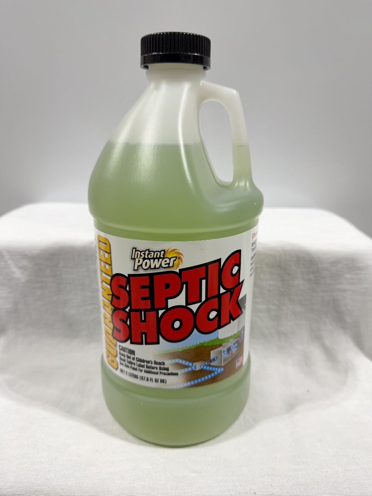 Instant Power Septic Shock, 67.6 fl oz (2 Liter), Super Charged for Clogged Sept